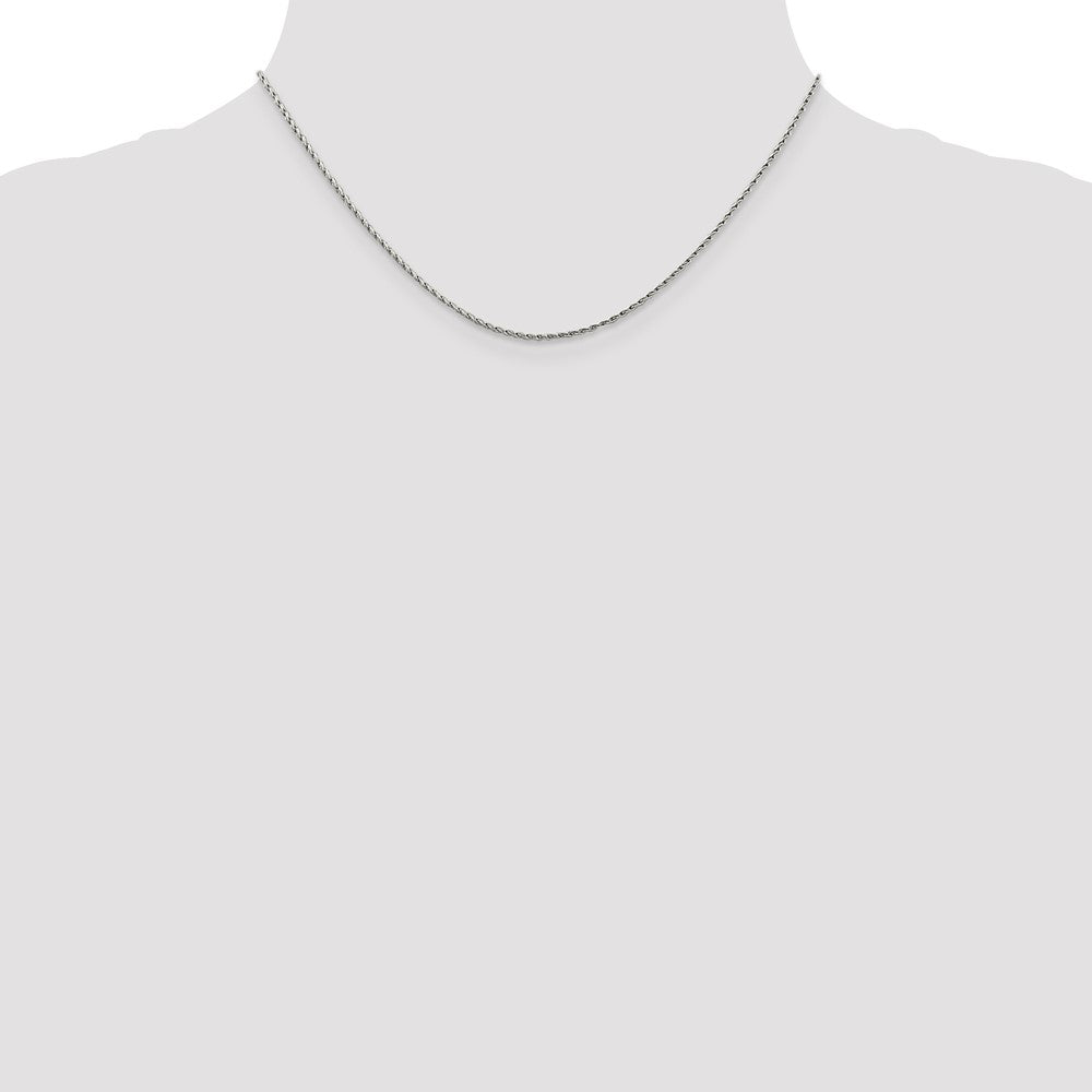 Shop Stylish 14K White Gold 16-Inch 1.25mm Wheat Chain - Affordable Luxury