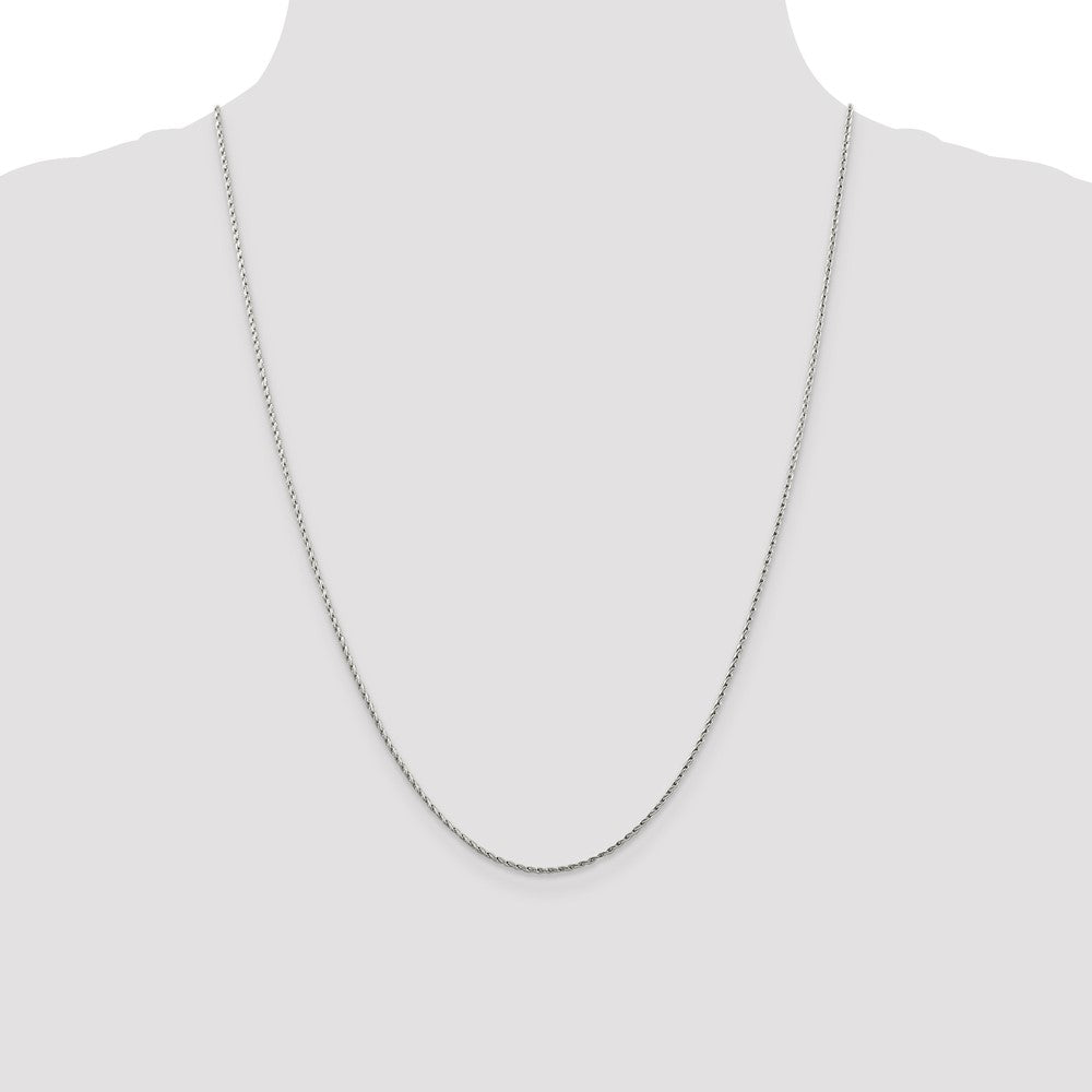 Buy Exclusive 14K White Gold 24-Inch Wheat Chain - Stylish 1.25mm Design