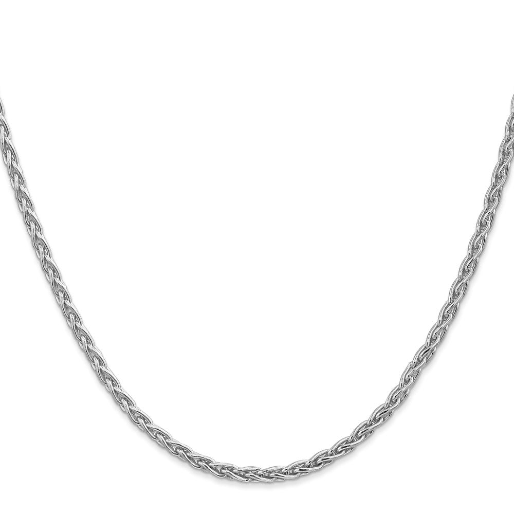 Buy Stylish 14K White Gold 18-Inch 4mm Parisian Wheat Chain with Lobster Clasp