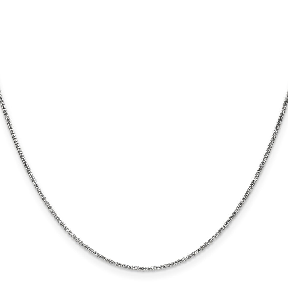 Buy Stylish 14K White Gold 24-Inch Cable Chain, 1mm Links - Luxury Value!