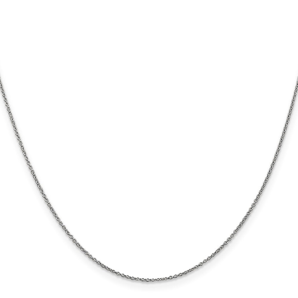 Exclusive 14K White Gold 14-Inch .9mm Cable Chain - Stylish & Affordable Luxury