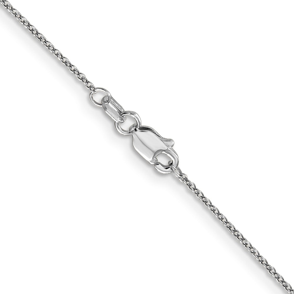 Exclusive 14K White Gold 14-Inch .9mm Cable Chain - Stylish & Affordable Luxury