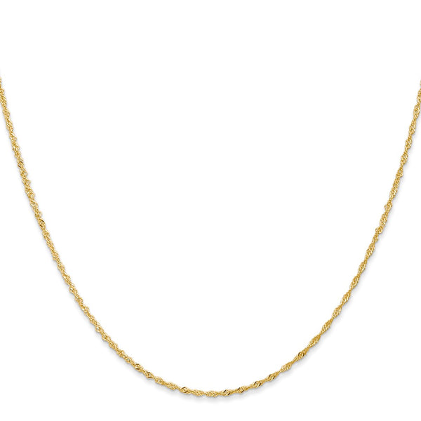 14K Gold 20-Inch 1.10mm Singapore Chain