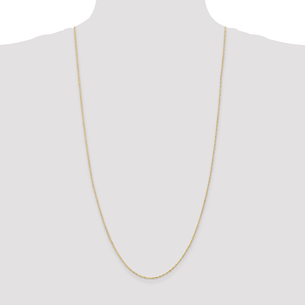 Buy Exclusive 30-Inch 14K Gold Singapore Chain - Stylish 1.10mm Design