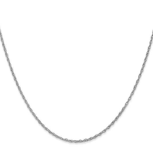 Shop 14K White Gold 20-Inch Heavy Baby Rope Chain - Stylish 1.3mm Design