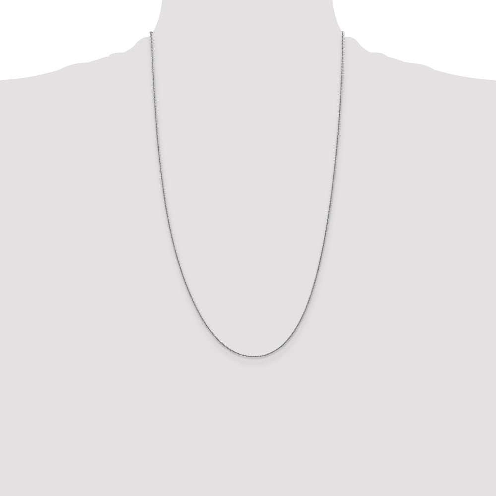 Buy Stylish 14K White Gold 26-Inch .85mm Spiga Chain with Lobster Clasp