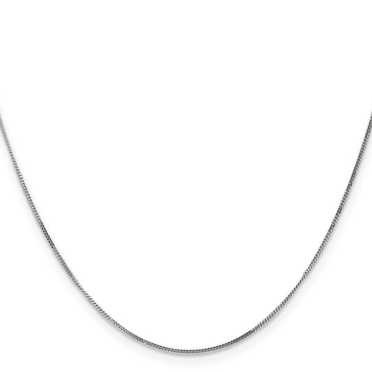 Exclusive 14K White Gold Curb Chain - 20-Inch, 0.9mm, Stylish & Affordable