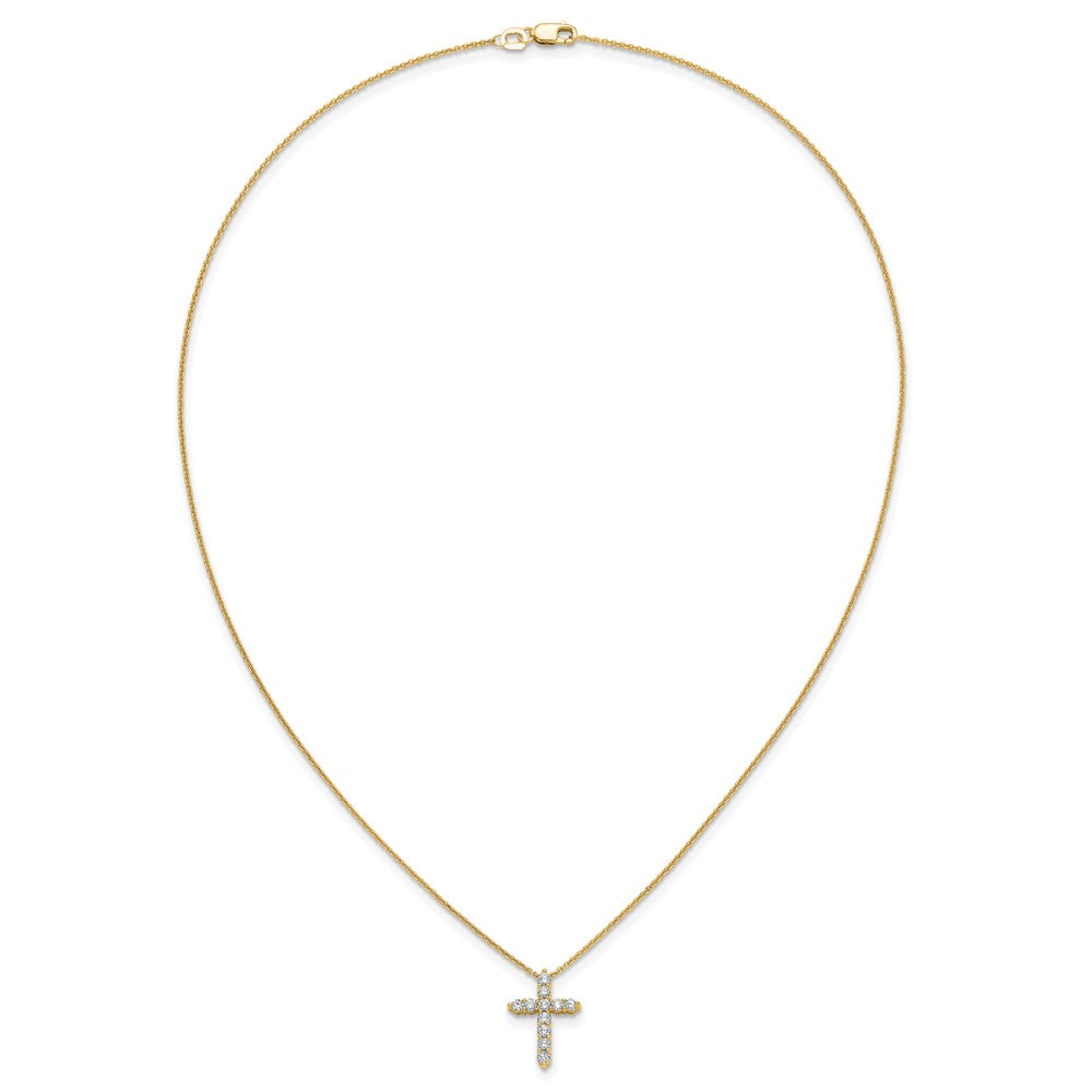 Buy Exclusive 14K Gold Diamond Cross Necklace - 18 Inch, Stylish Value!