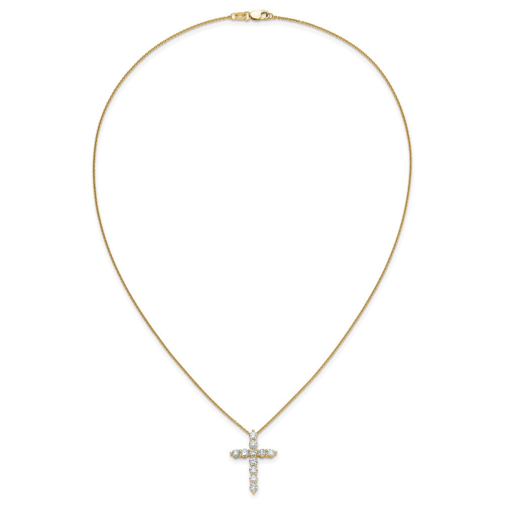 Buy 14K Gold Diamond Cross Necklace - 18" Stylish Design, Affordable Luxury