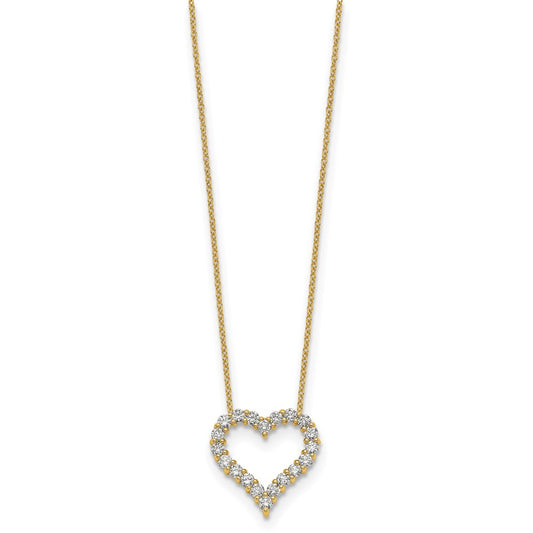 Buy Exclusive 14K Gold Heart Necklace with Diamonds - 18 Stylish Design