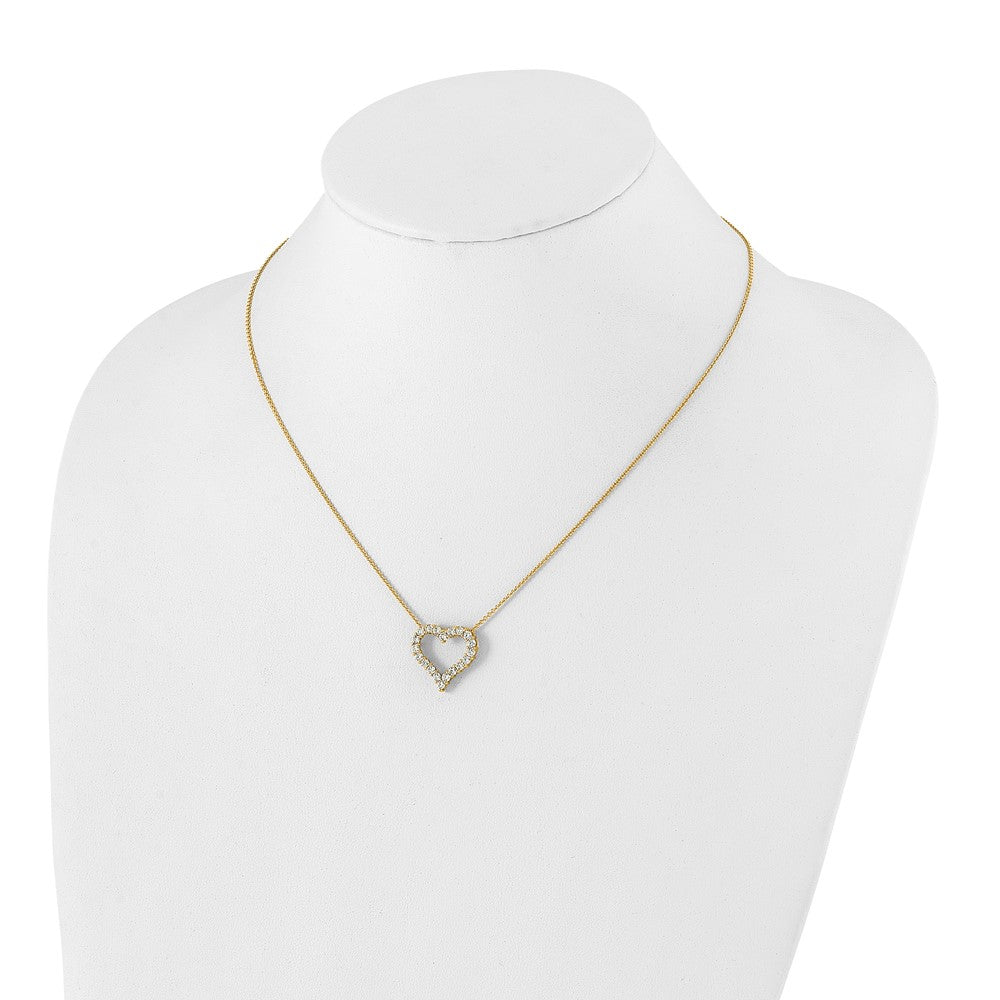 Buy Exclusive 14K Gold Heart Necklace with Diamonds - 18 Stylish Design