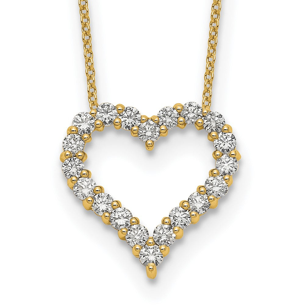 Buy Exclusive 14K Gold Heart Necklace with Diamonds - 18 Stylish Design