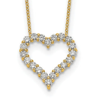 Buy Exclusive 14K Gold Heart Necklace with Diamonds - 18 Stylish Design
