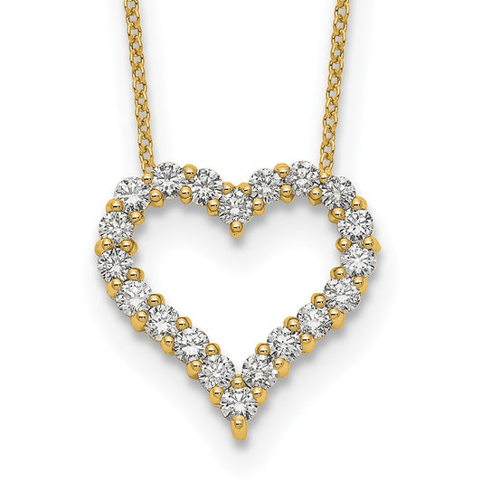 Buy Exclusive 14K Gold Heart Necklace with Diamonds - 18 Stylish Design