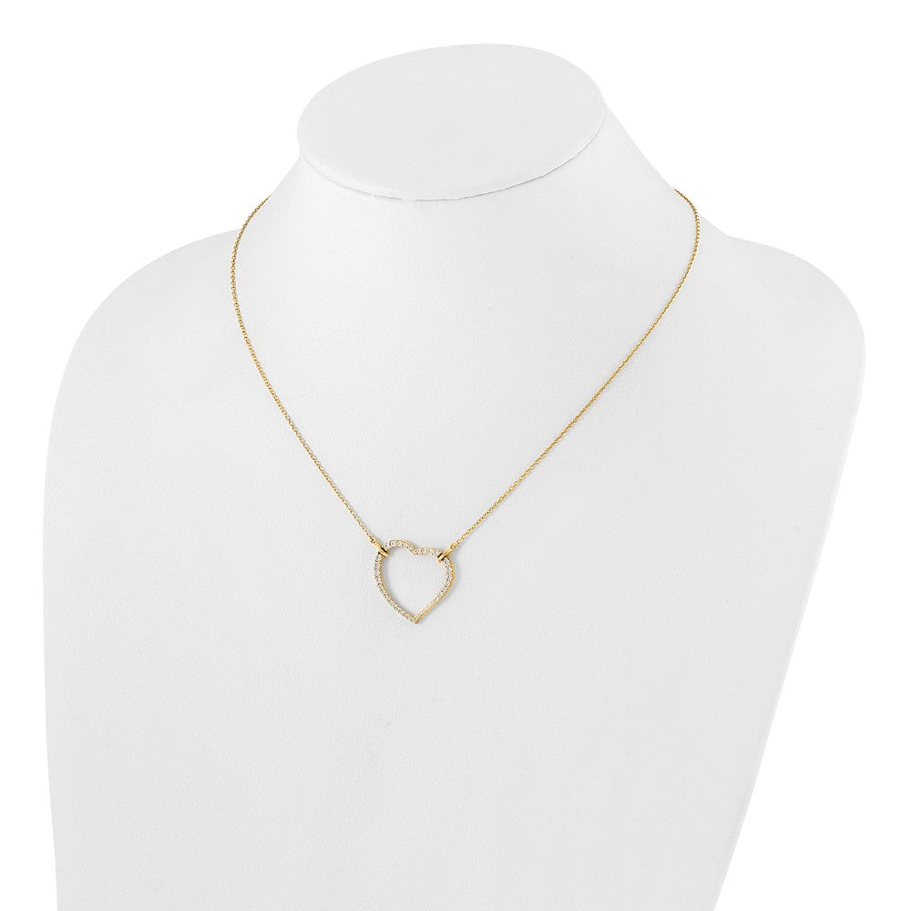 Exclusive 14K Gold Heart Pendant Necklace with Diamonds - Stylish & Affordable