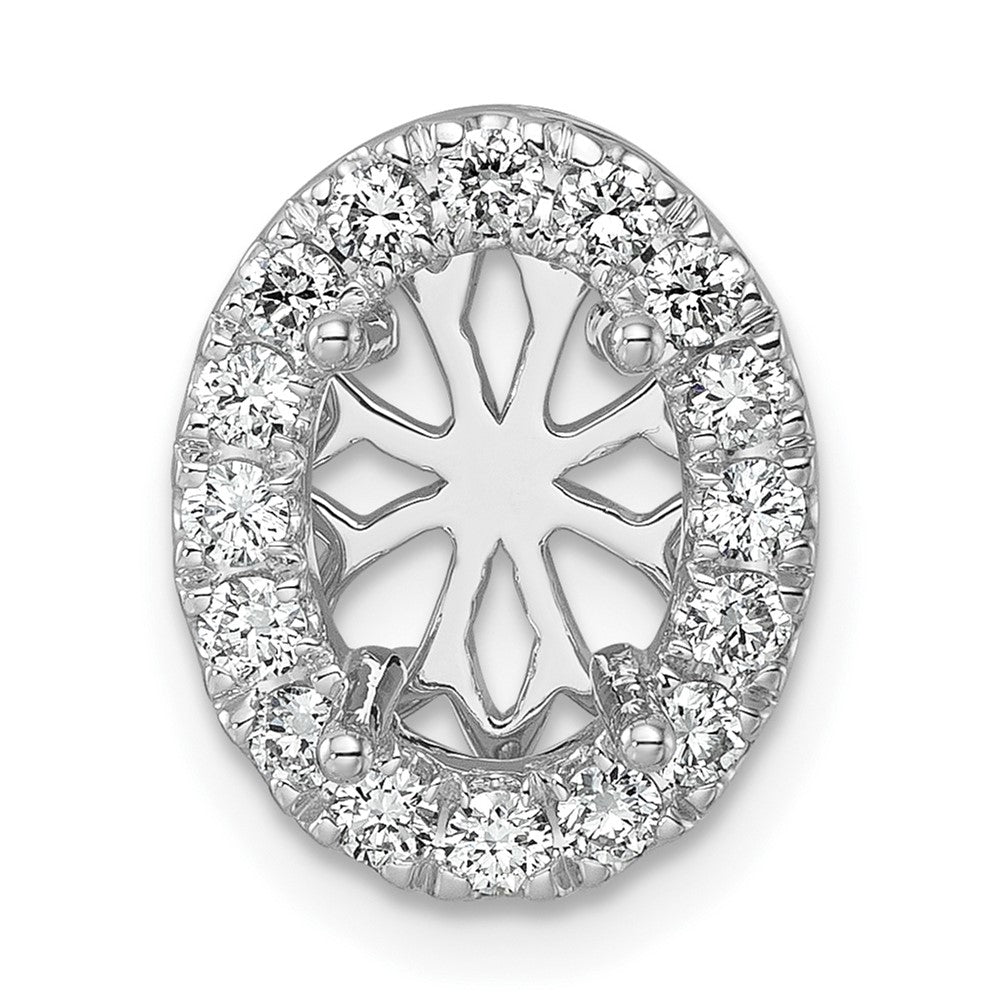 Exclusive 14K White Gold 1/2 Carat Lab-Grown Diamond Halo Pendant - Stylish Value