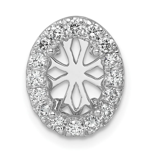 Exclusive 14K White Gold 1/2 Carat Lab-Grown Diamond Halo Pendant - Stylish Value