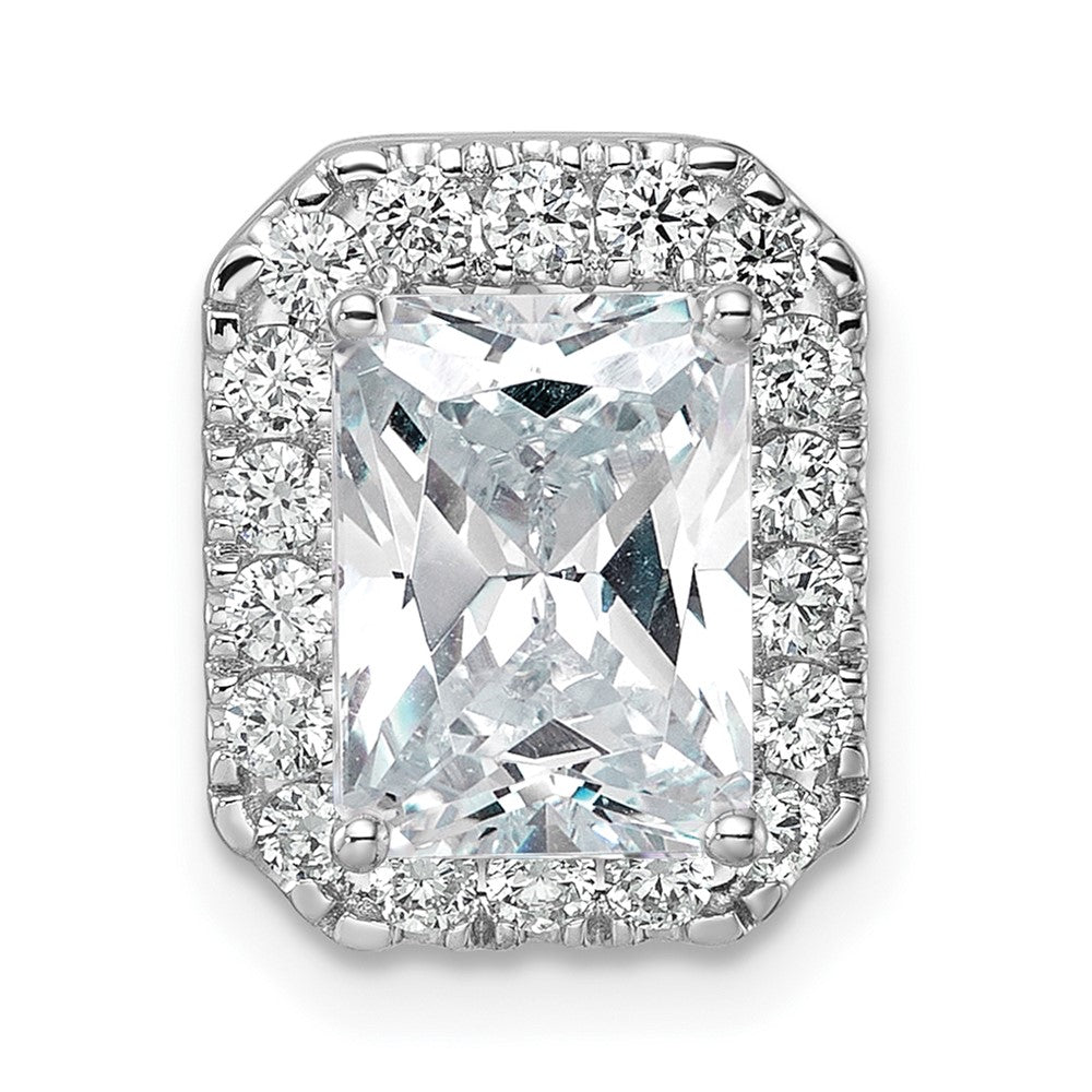 Buy Exclusive 14K White Gold Halo Pendant with 1/2 Carat Lab-Grown Diamond