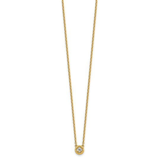 Exclusive 14K Twisted Diamond Necklace - Stylish Design, Polished Finish