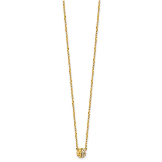 Buy Stylish 14K Gold Hammered Diamond Disc Necklace - 16" Length, Luxury Shine