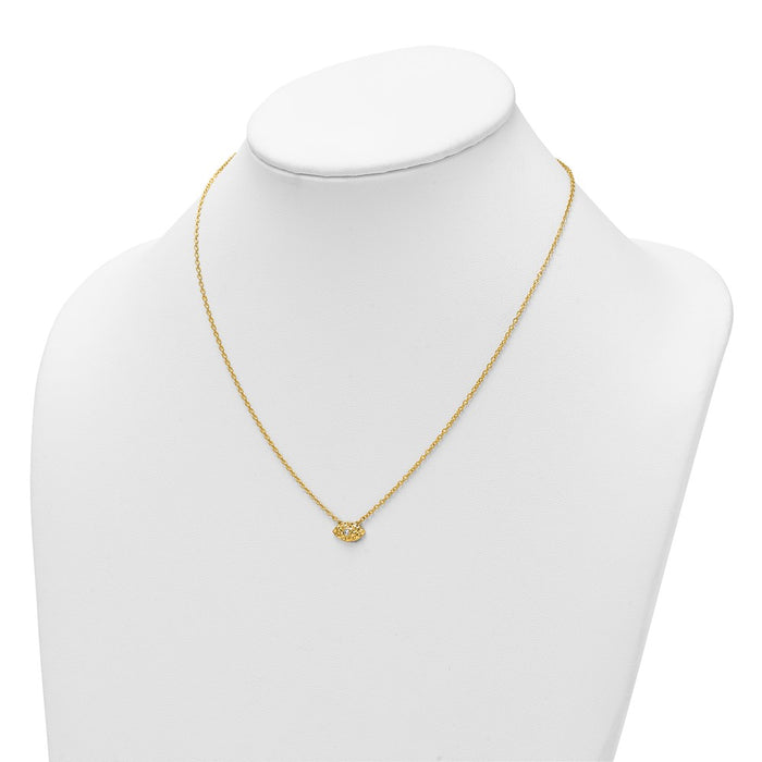 High-Quality 14K Gold Diamond Evil Eye Pendant Necklace - Stylish & Affordable!-3
