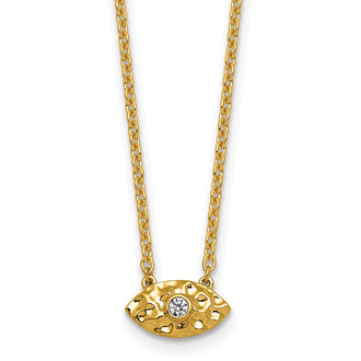 High-Quality 14K Gold Diamond Evil Eye Pendant Necklace - Stylish & Affordable!