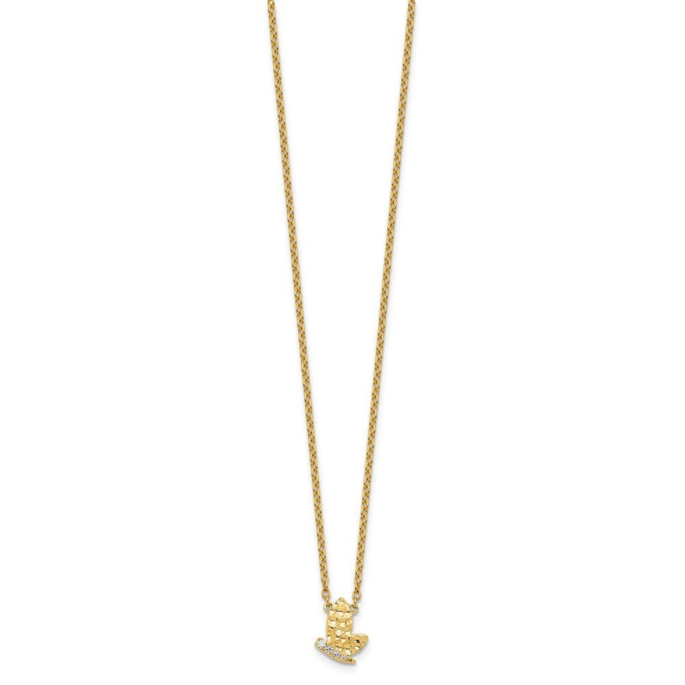 Shop 14K Gold Diamond Butterfly Pendant Necklace - Stylish & Exclusive Design