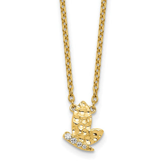Shop 14K Gold Diamond Butterfly Pendant Necklace - Stylish & Exclusive Design