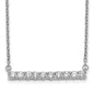 Exclusive 14K White Gold 18-Inch Diamond Bar Necklace - Stylish & Affordable-1