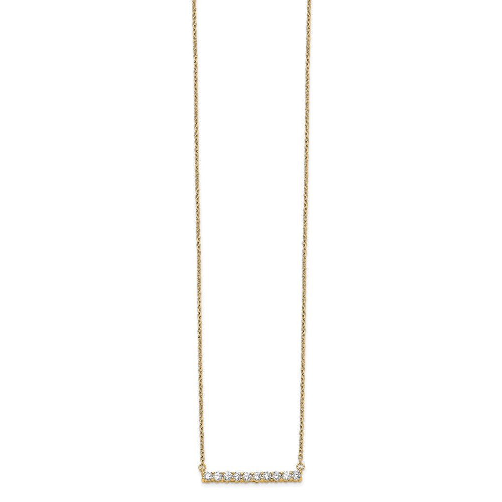 Buy Exclusive 14K Gold Diamond Bar Necklace - 18 Inch, Stylish & Affordable!