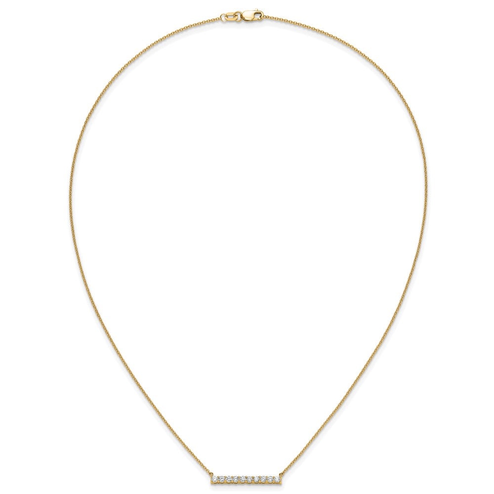 Buy Exclusive 14K Gold Diamond Bar Necklace - 18 Inch, Stylish & Affordable!