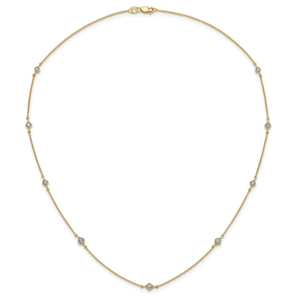 Buy Exclusive 14K Gold Multi-Station Diamond Necklace - Stylish Luxury Jewelry