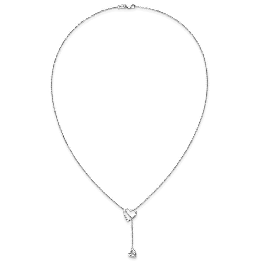 Buy Exclusive 14K White Gold Diamond Heart Pendant Necklace - 18 Inch Stylish Design