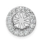 Buy Stylish 14K White Gold 2.5 Carat Lab-Grown Diamond Halo Pendant-1