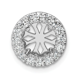 Buy Stylish 14K White Gold 2.5 Carat Lab-Grown Diamond Halo Pendant