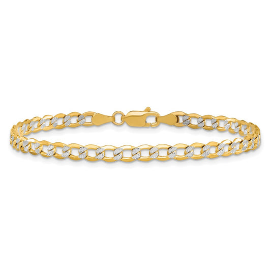 Shop 14K Rhodium-Plated 4.3mm Curb Chain - Stylish & Affordable Luxury Jewelry