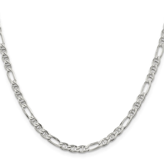 High-Quality 3.75mm Sterling Silver Figaro Anchor Link Chain | Stylish Value