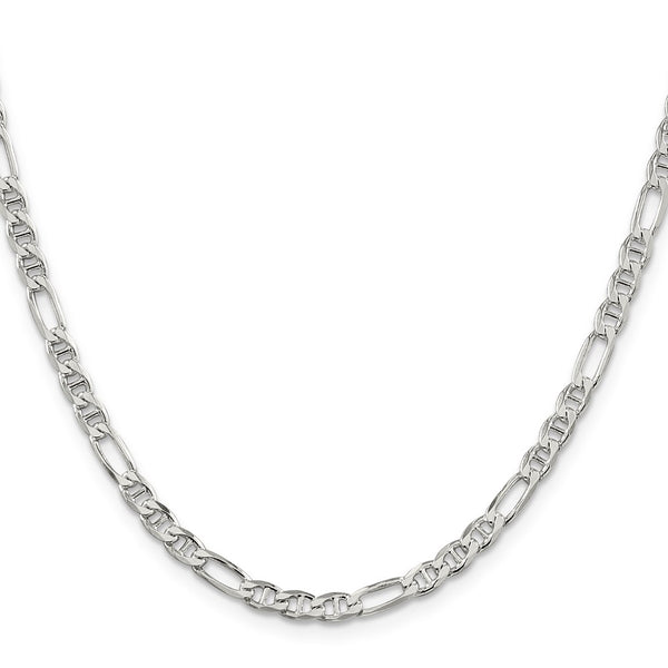 3.75mm Sterling Silver Figaro Anchor Link Chain