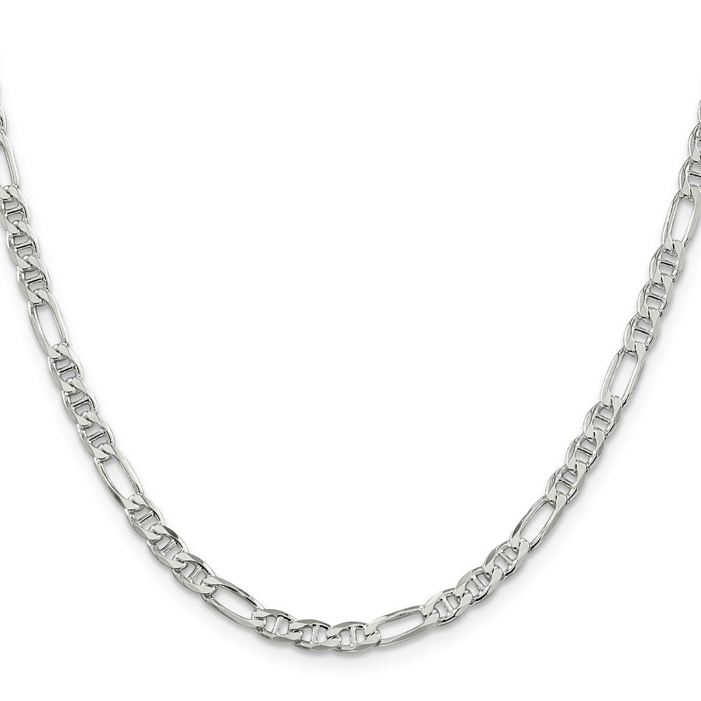 High-Quality Sterling Silver 3.75mm Figaro Anchor Link Chain - Stylish Value
