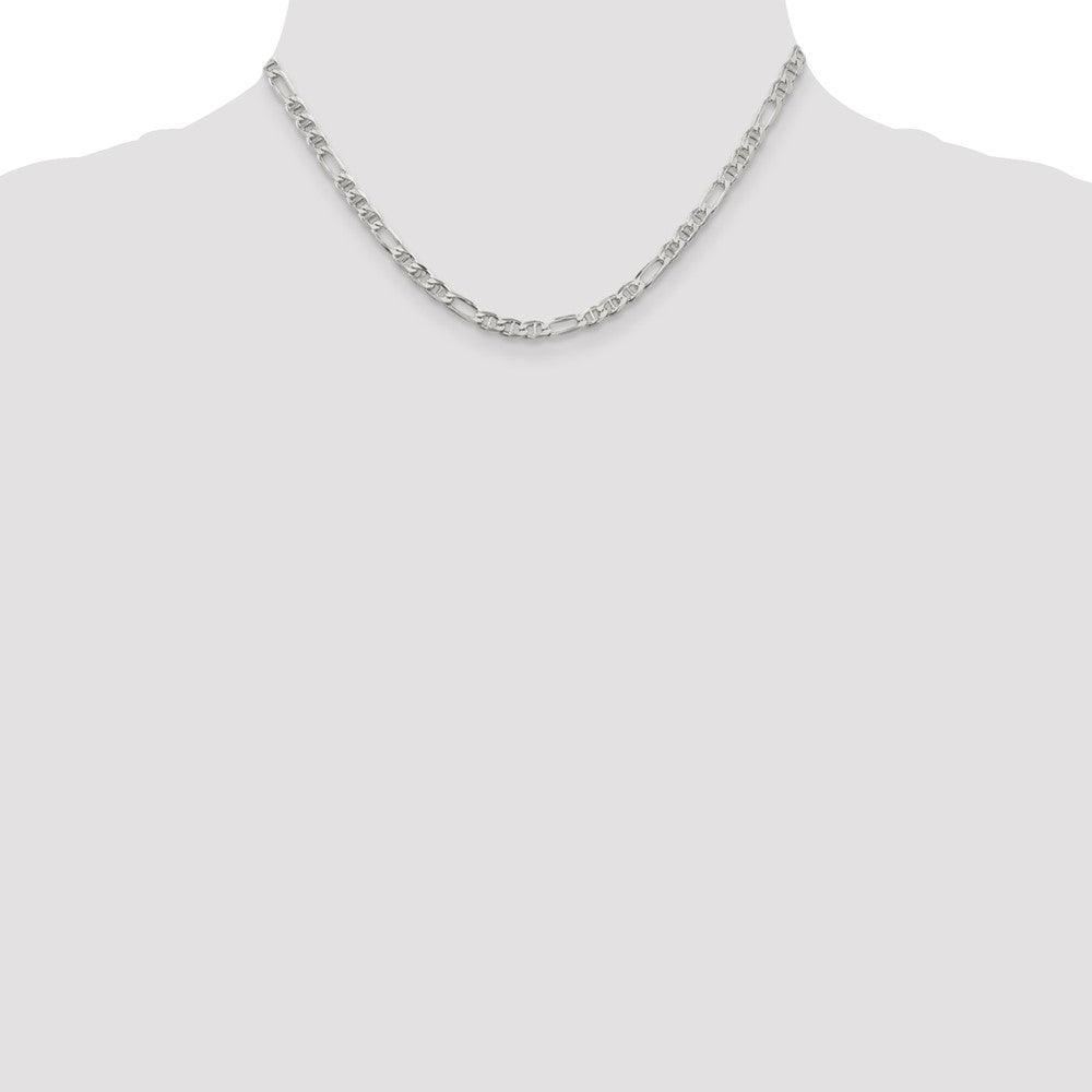 High-Quality 3.75mm Sterling Silver Figaro Anchor Link Chain | Stylish Value