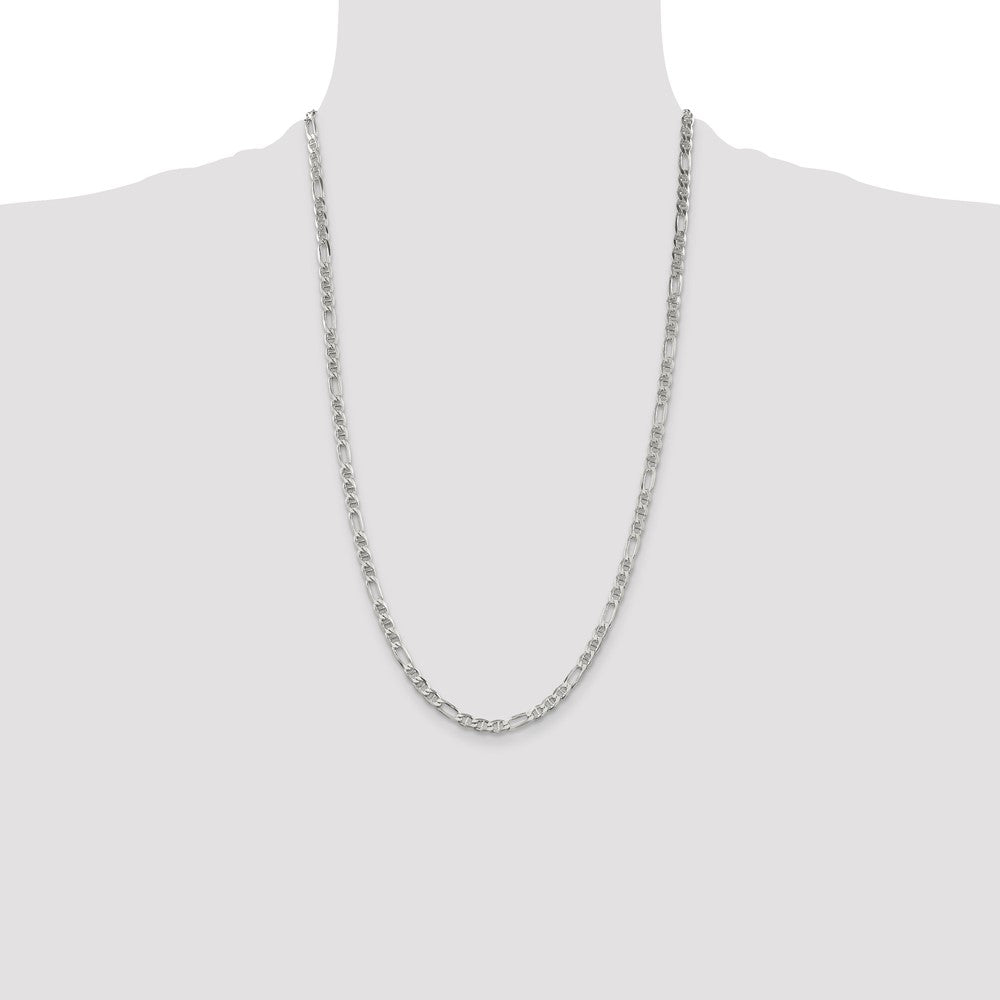 Buy Stylish Sterling Silver 3.75mm Figaro Anchor Link Chain - Affordable Luxury