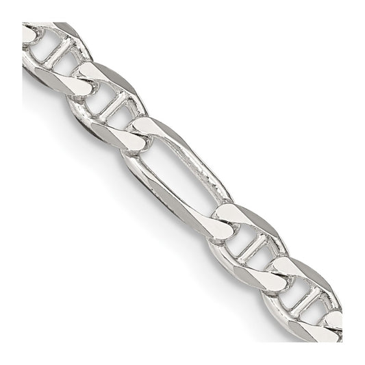 High-Quality 3.75mm Sterling Silver Figaro Anchor Link Chain | Stylish Value