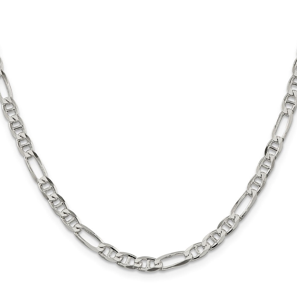 Buy Stylish 4.5mm Sterling Silver Figaro Anchor Link Chain - Affordable Luxury!