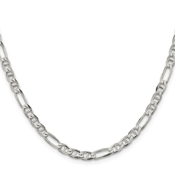4.5mm Sterling Silver Figaro Anchor Link Chain - Style GR1-1032940
