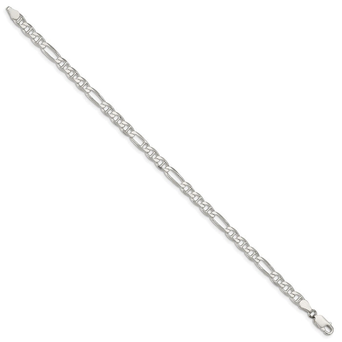 High-Quality 4.5mm Sterling Silver Figaro Anchor Link Chain - Stylish Value!-2