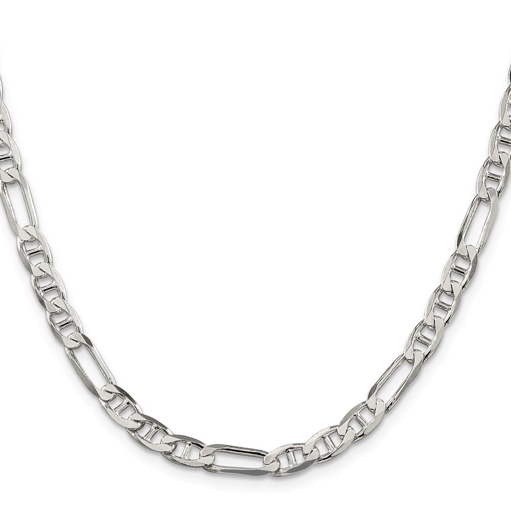 Buy Stylish 5.5mm Sterling Silver Figaro Anchor Link Chain - Affordable Luxury!