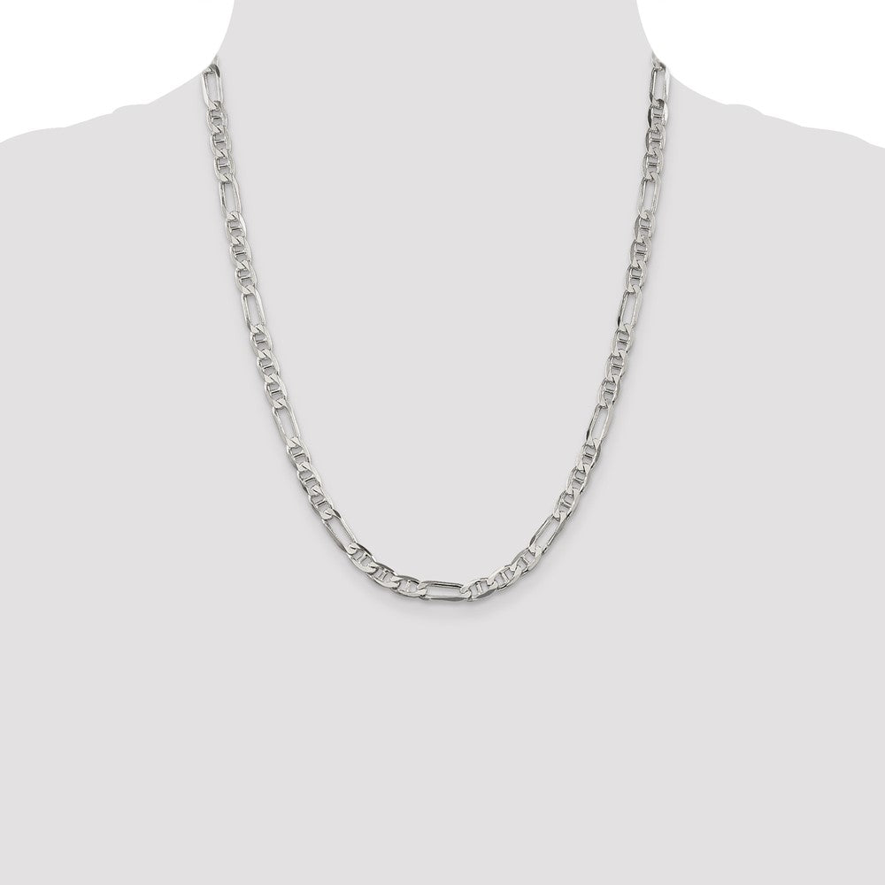 Buy 5.5mm Sterling Silver Figaro Anchor Chain - Stylish & Affordable Design