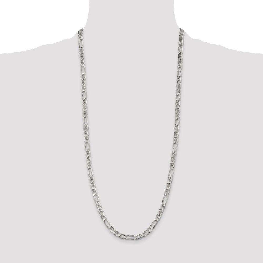 Exclusive 5.5mm Sterling Silver Figaro Anchor Chain - Stylish & Affordable
