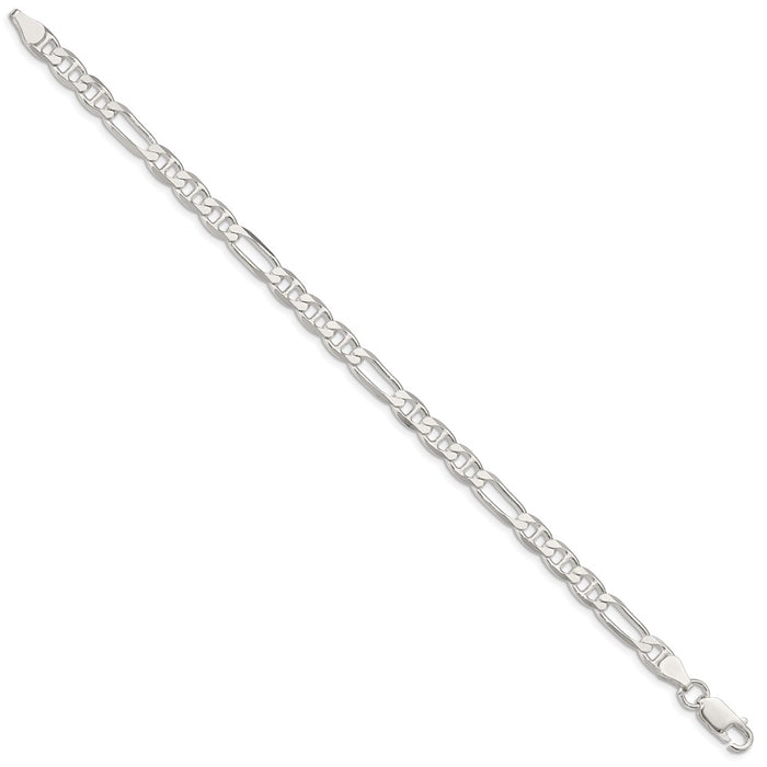 Buy Stylish 5.5mm Sterling Silver Figaro Anchor Chain - Affordable Luxury!-2