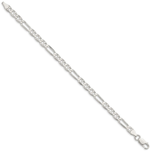 Buy Stylish 5.5mm Sterling Silver Figaro Anchor Chain - Affordable Luxury!